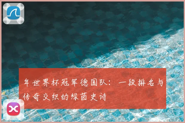 年世界杯冠军德国队:一段排名与传奇交织的绿茵史诗