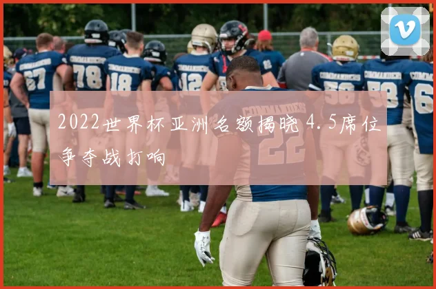 2022世界杯亚洲名额揭晓 4.5席位争夺战打响