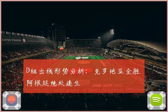 D组出线形势分析：克罗地亚全胜 阿根廷绝处逢生